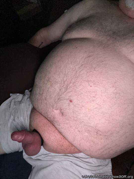 Small cock with a cock ring