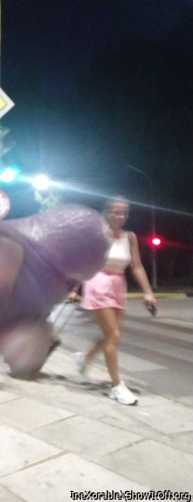 Public big dick flashing in front of strange sexy girl!