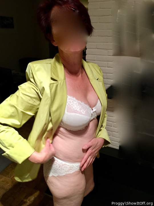 my mature horny wife does a striptease for you