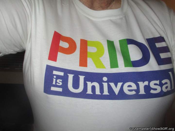 Proud to wear my Pride T-shirt, 27.6.22