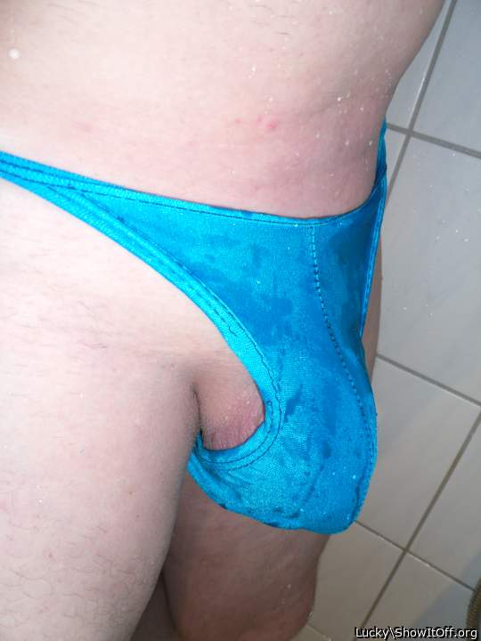 a small piece of blue cloth