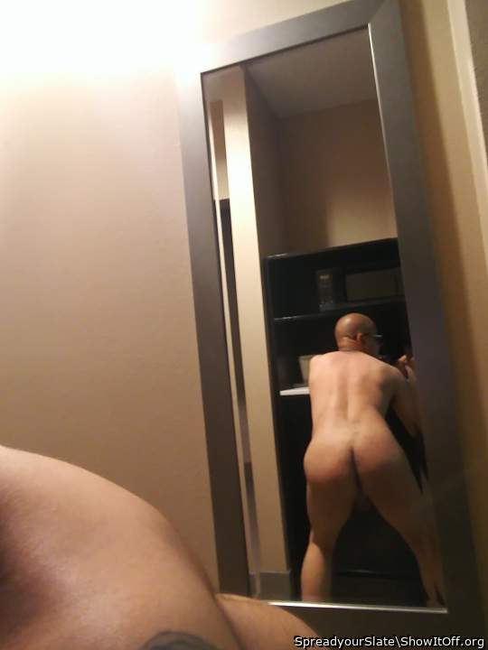 While the man was showering.. I took this