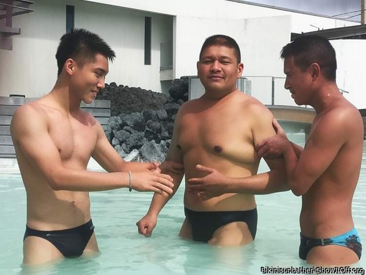 speedos in the Blue Lagoon