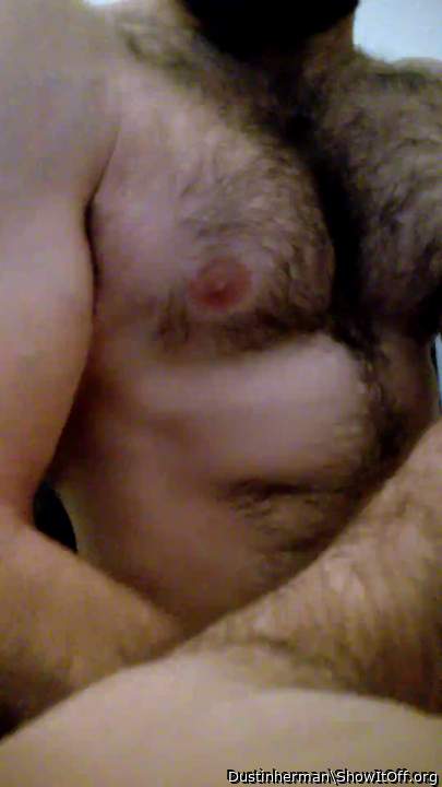 Had a sexy hairy chest ladies, if you like manly men use you