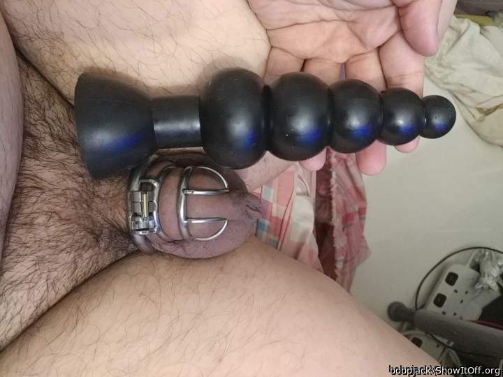 Anal toy with a good size