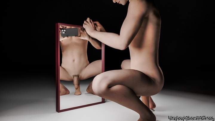 taking a mirror pic
