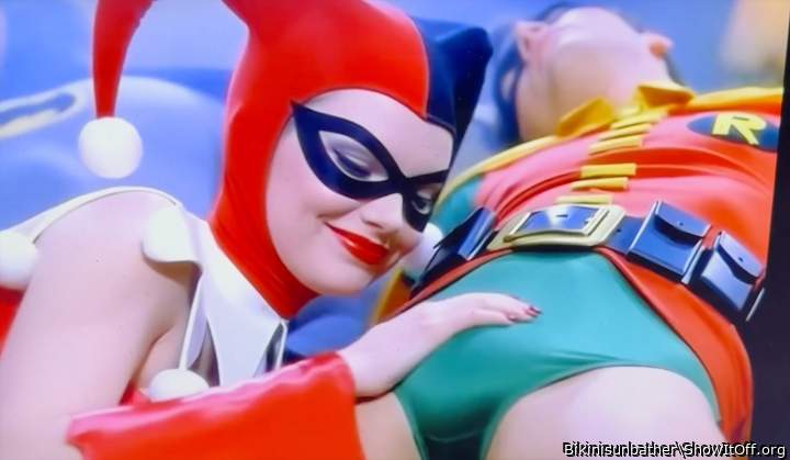 Robin's crotch fondled