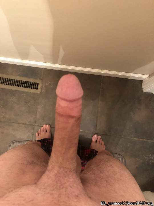 Great POV shot of your long cock.