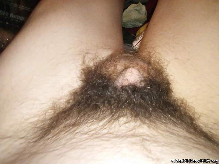 your big mound of pubic hair is incredibly hot and arousing,