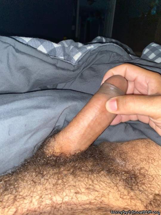 A view of a delicious uncut I sucked