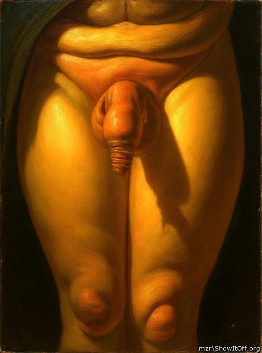 Fantastic extra long foreskin. art