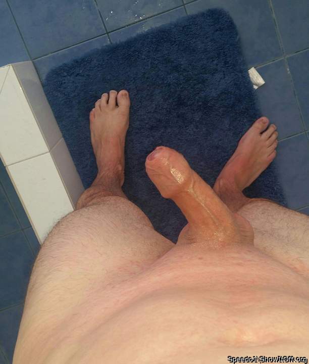 Sexy smooth uncut cock, love the curve