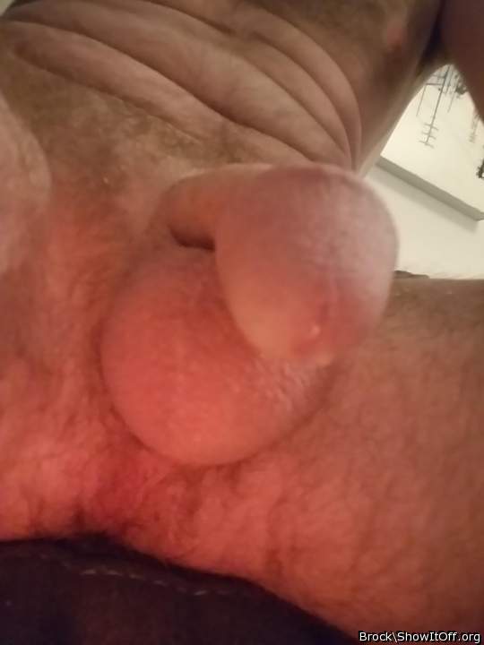 Nice looking cock and balls. Is that precum I see dripping o