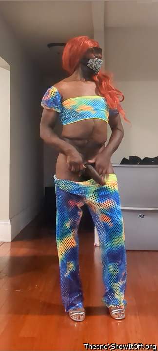 Here I am being a sexy Jamaican  punk and this fag calls me by my man name