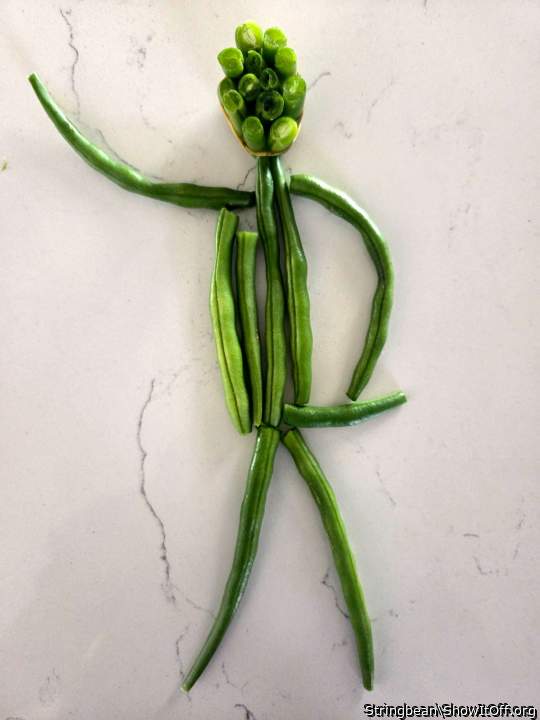 "Stringbean", implies a tall and thin person