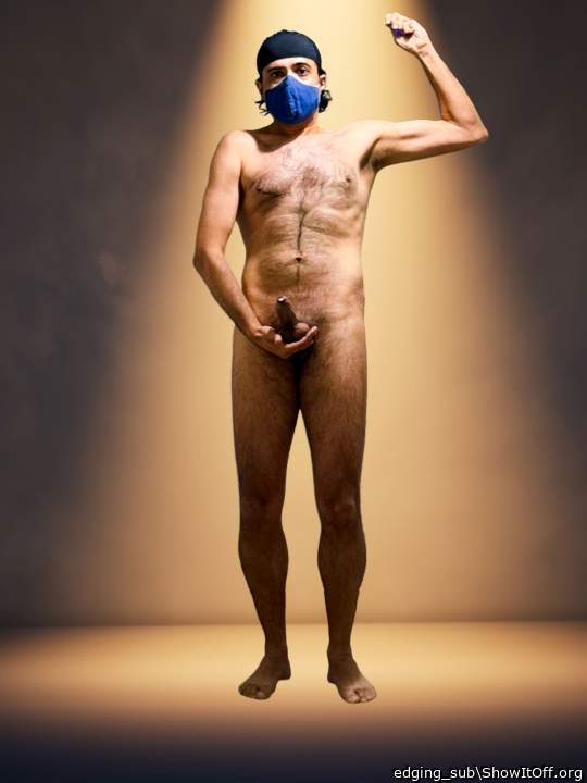 Naked body displayed