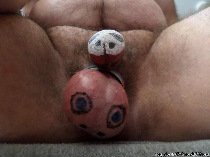 Faces on cock n balls - [3-20-14-3045]