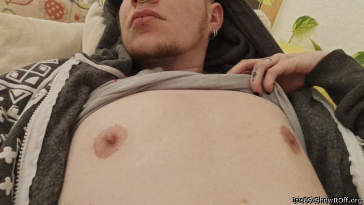 Who wants to suck my nipples?