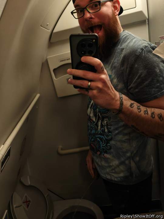 Pissin on a plane!