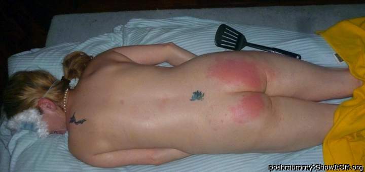 Spanked Hard again - my poor bottom