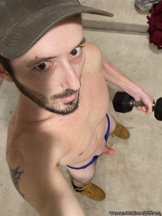 Work boots on, Dick out lol
