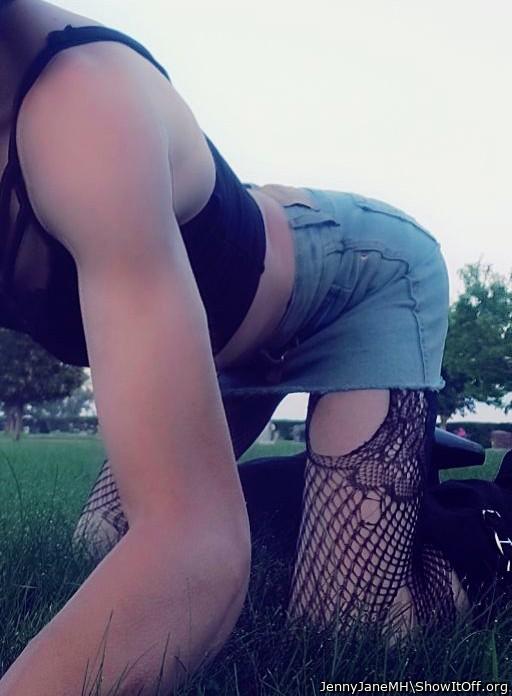 I would love to see you outdoors on all fours.
