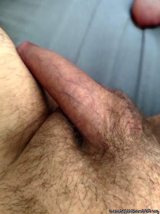Tasty-looking, horny penis... sexy pubes!