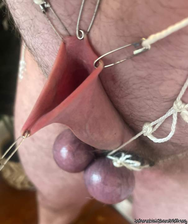 Some fun foreskin and cock CBT. Feels so good!!