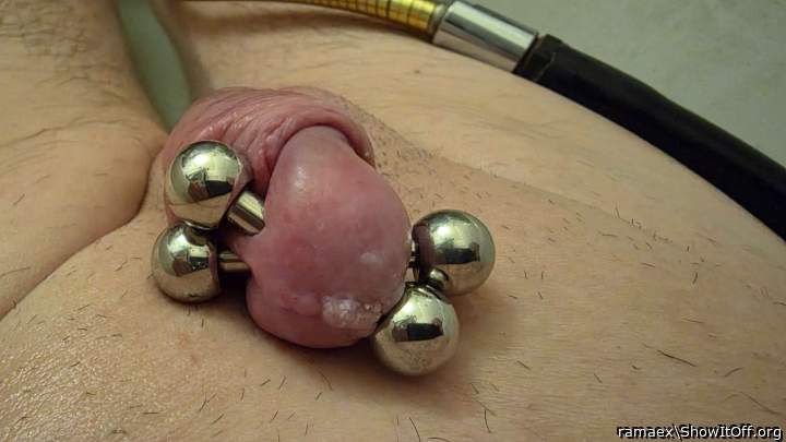 two 6mm Barbels through two PA holes