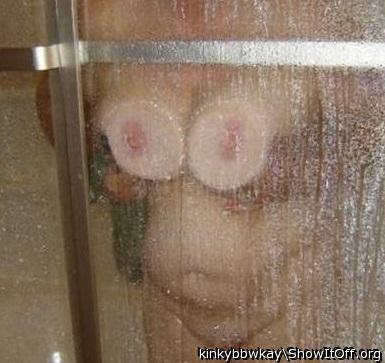KAY IN THE SHOWER
