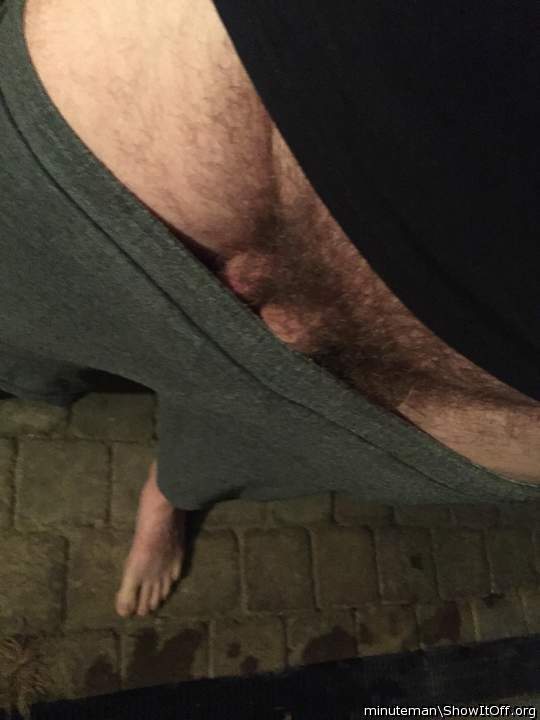 Dick almost showing in public