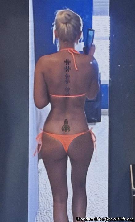 My new orange bikini