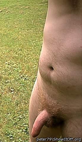 Sexy body, hairy cock, loaded balls... I'll slurp you outdoo