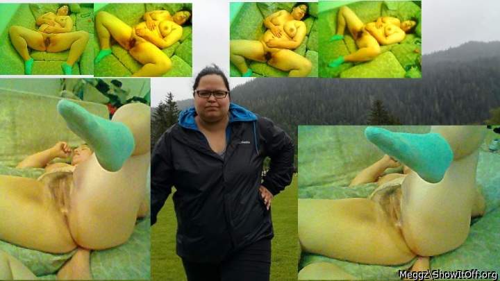 College of my passed out naked body of me around a pic of me at an outing!
