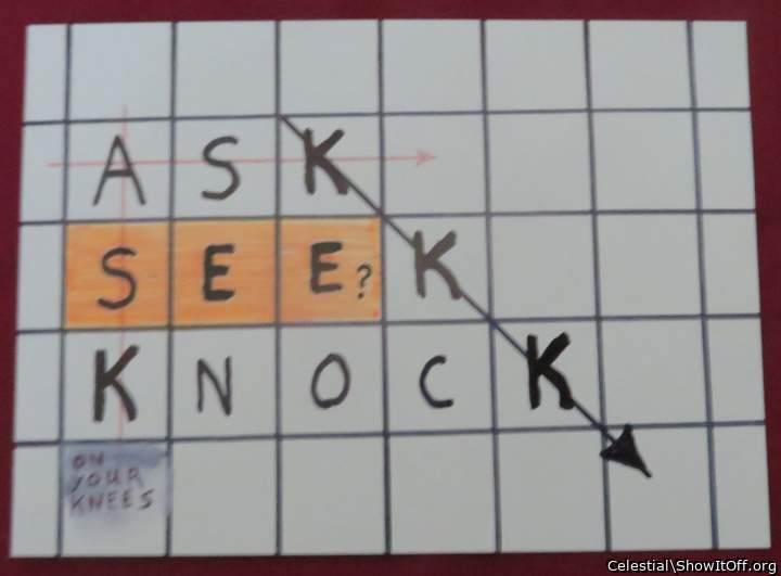 If You Ask, Seek, Knock, Then You Will Find Happiness.