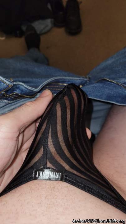 Sexy black gstring