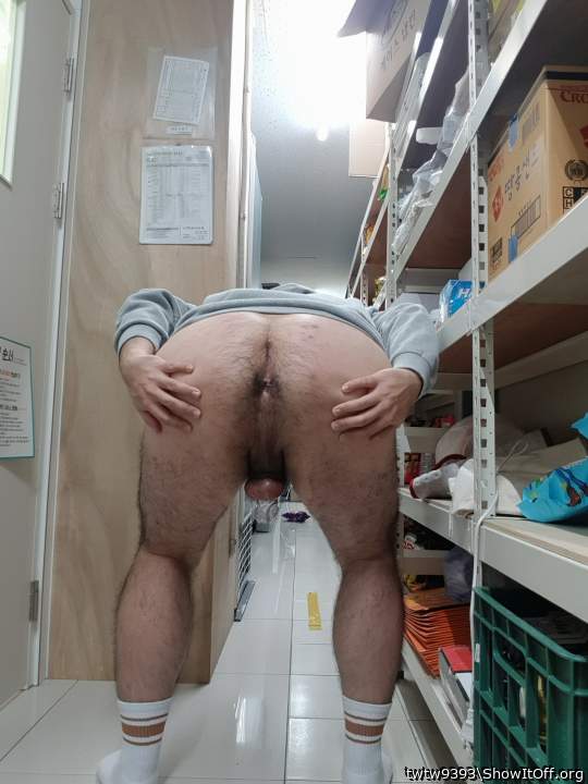 Hot fuck in the storage room!
