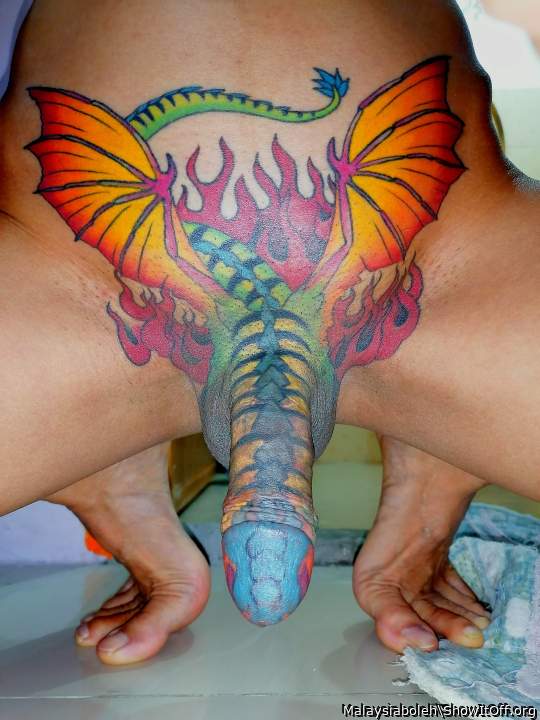 Penis tattoo dragon 5