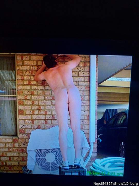 Painting nude, neighbours could see me