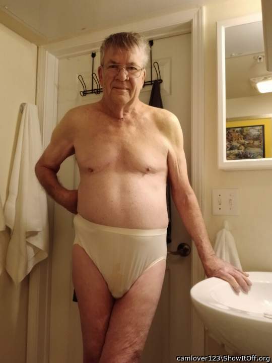 Grandpa wears granny panties.