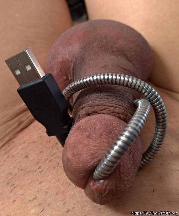 he, he, cock with USB  
