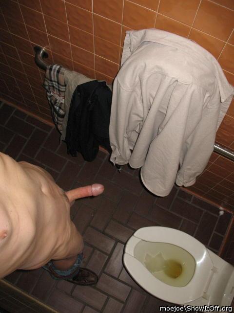 An oldie: Public restroom boner......