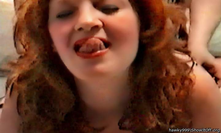 So hot.  She's being fucked from behind and she's loving it.