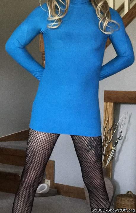 Str8CD in Sexy Blue Bodycon Dress