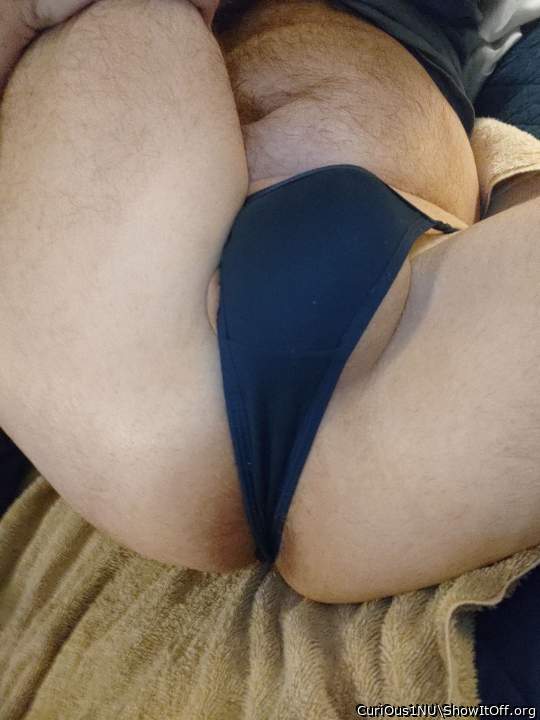 rub my cock in my blue panties.