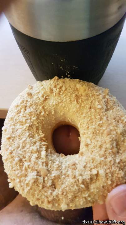 There's a very delicious treat in the center of the donut.  