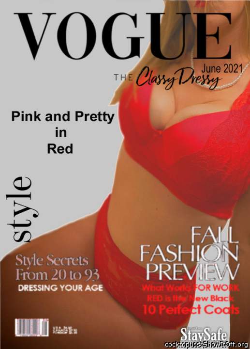 Red cover girl pinkandpretty