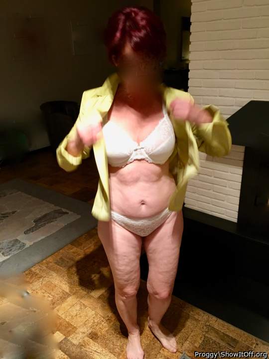 my mature horny wife does a striptease for you