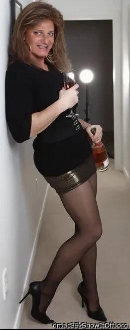 dressed with wine
