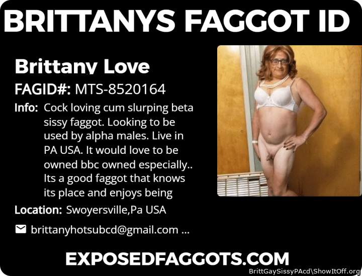 MY SISSY FAGGOT ID CARD